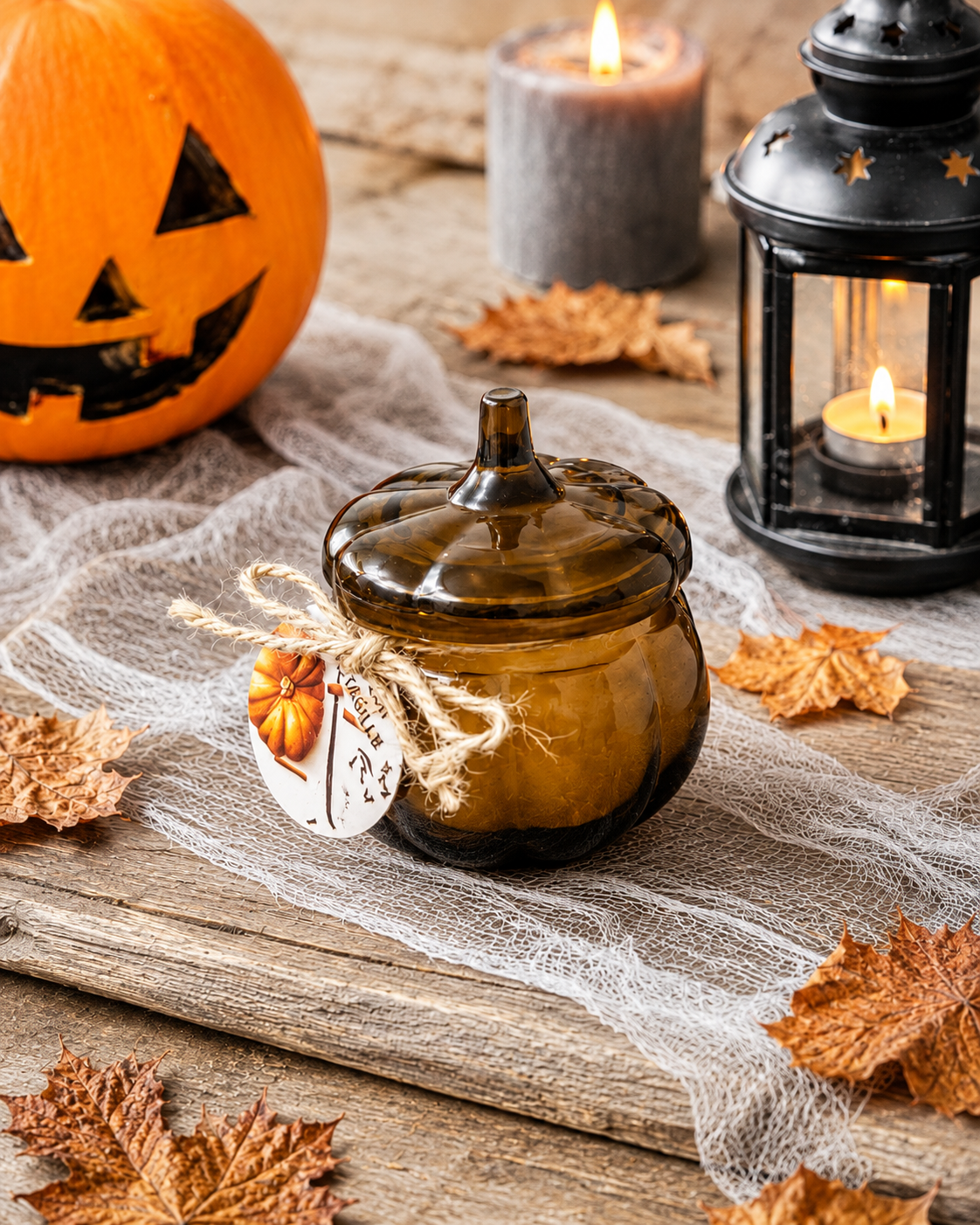 IKEA HÖSTAGILLE Spiced Pumpkin Scented Candle – 20 hr