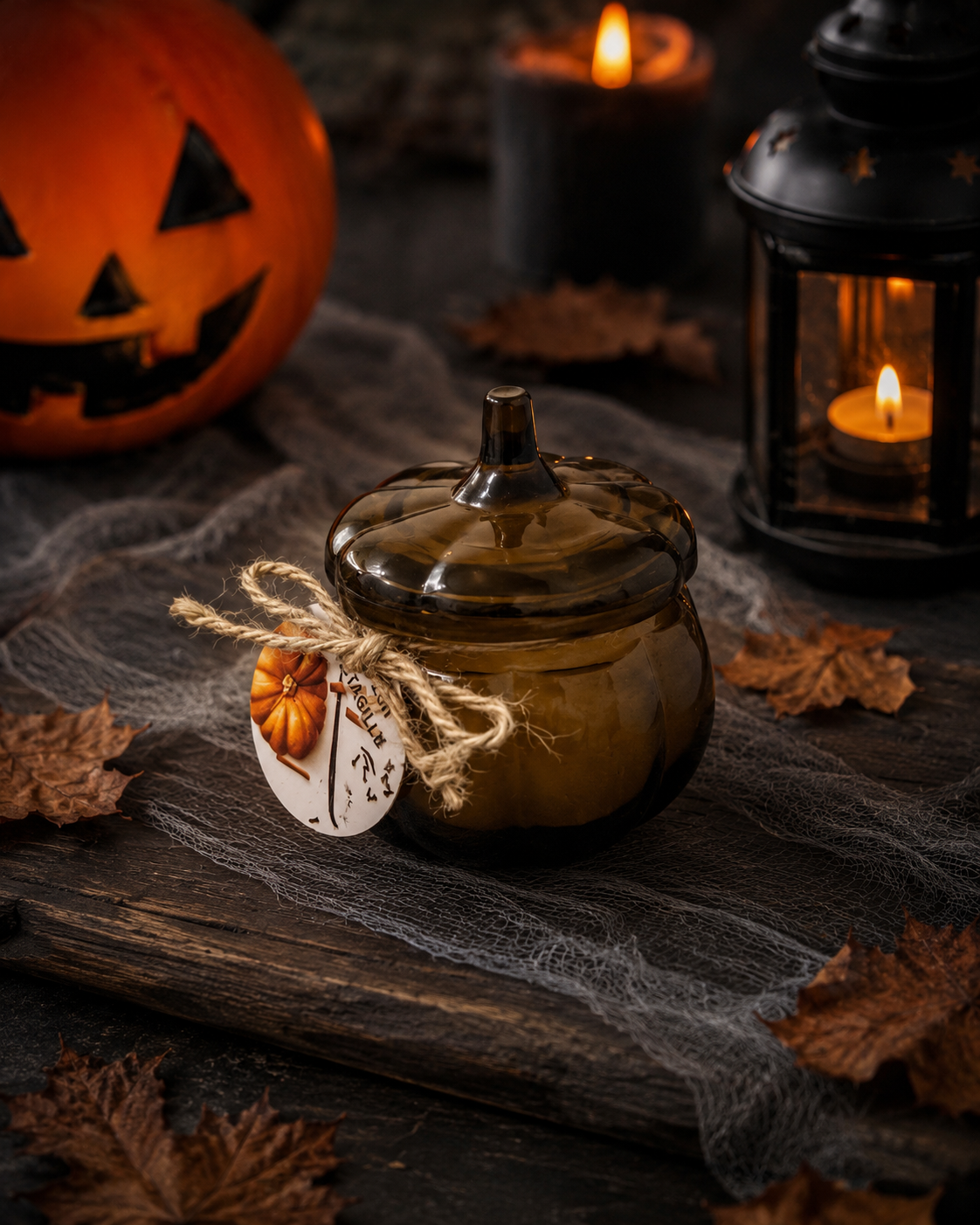 IKEA HÖSTAGILLE Spiced Pumpkin Scented Candle – 20 hr