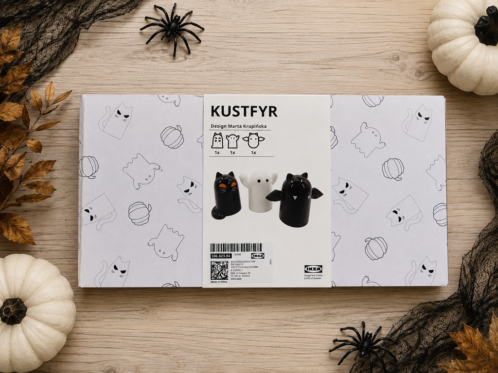 IKEA KUSTFYR Halloween Figurines – Set of 3 Decorative Figures