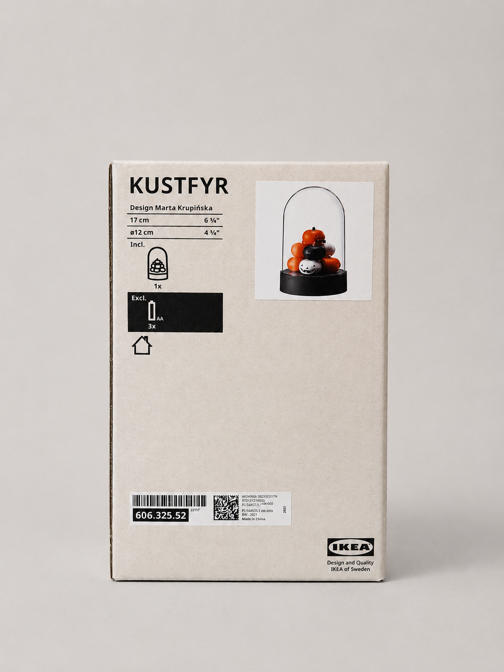IKEA KUSTFYR LED Pumpkin Table Decoration – Halloween 17 cm