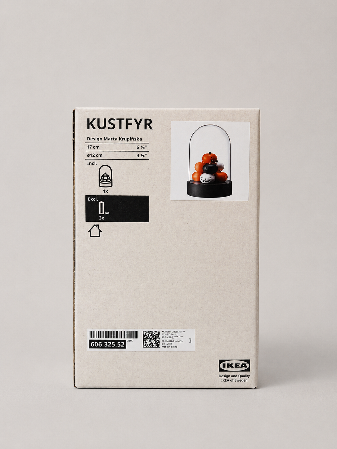 IKEA KUSTFYR LED Pumpkin Table Decoration – Halloween 17 cm