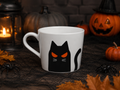IKEA KUSTFYR Cat Mug – Black & White Halloween Mug 36 cl