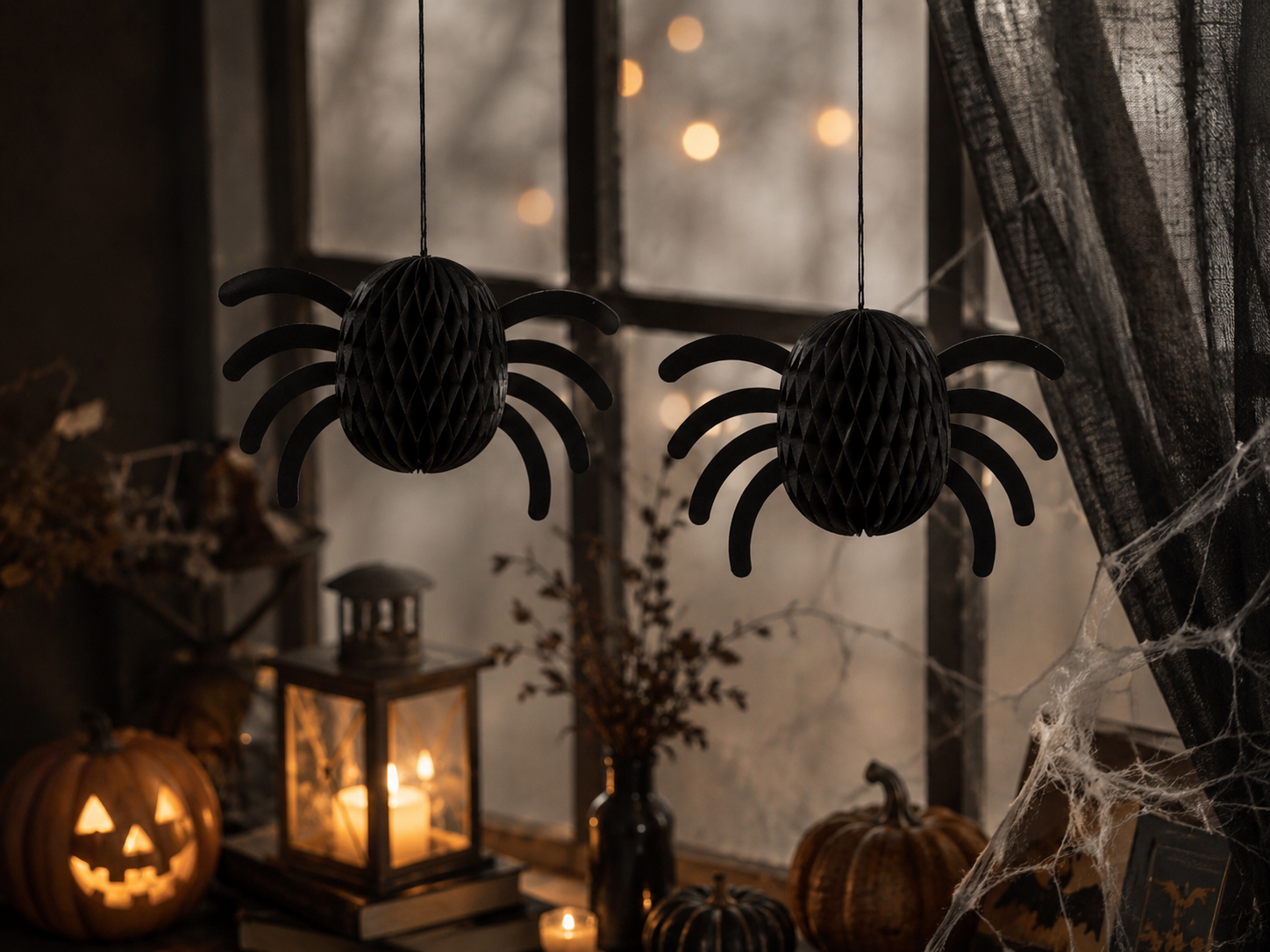 IKEA KUSTFYR Hanging Spider Decorations – Halloween Pack of 2