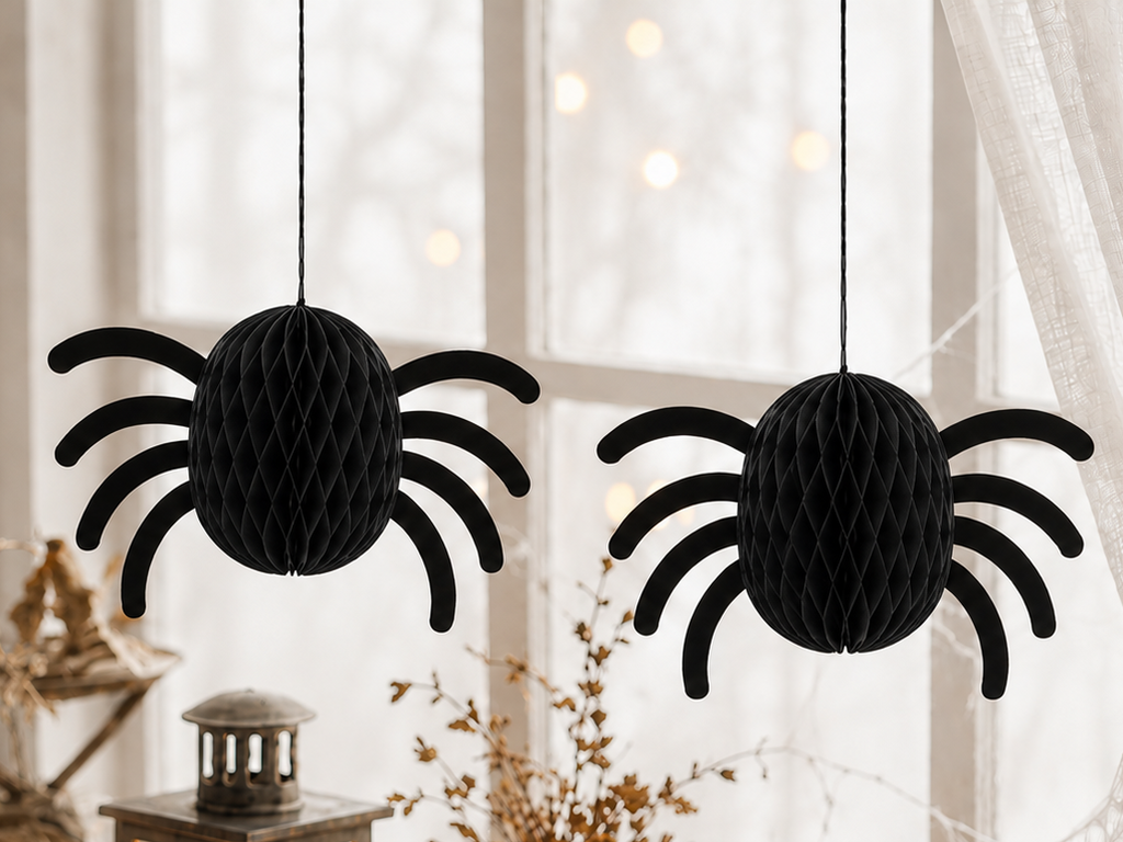 IKEA KUSTFYR Hanging Spider Decorations – Halloween Pack of 2