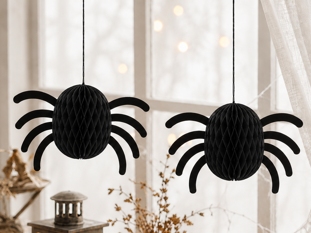 IKEA KUSTFYR Hanging Spider Decorations – Halloween Pack of 2