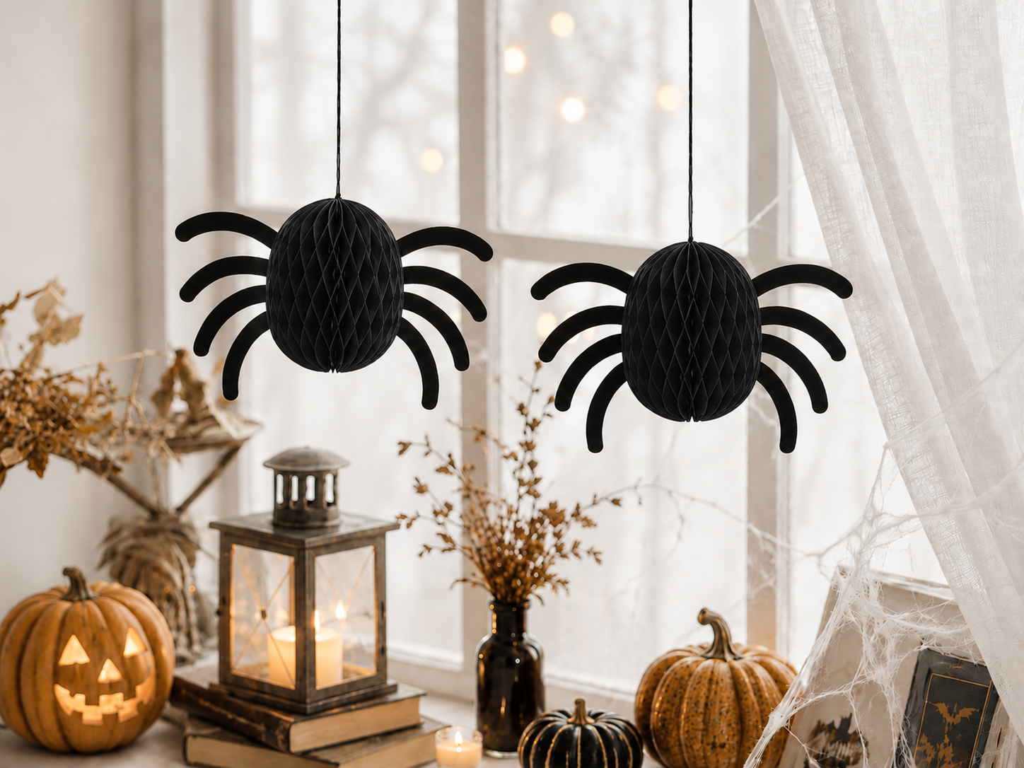 IKEA KUSTFYR Hanging Spider Decorations – Halloween Pack of 2