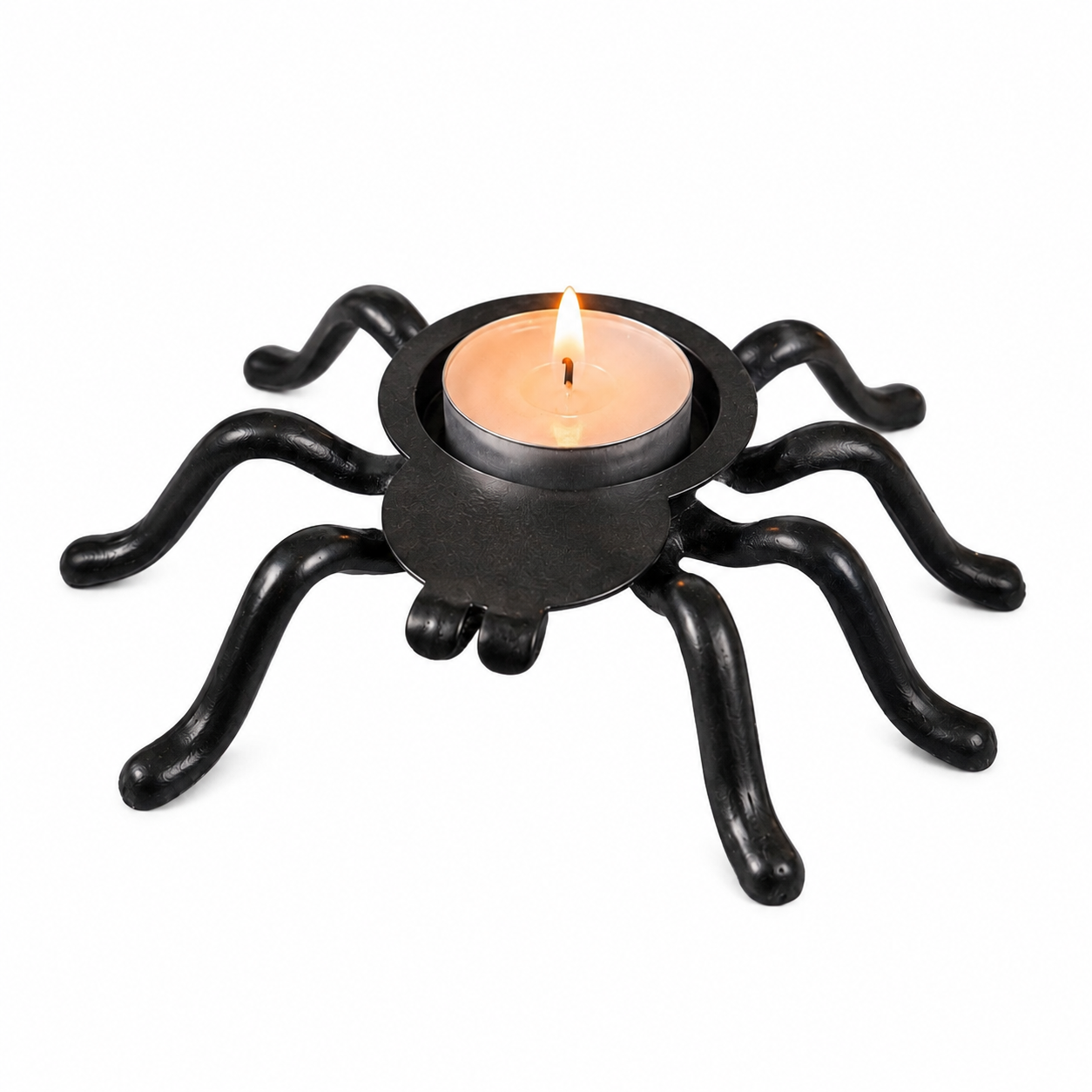 IKEA KUSTFYR Spider Tealight Holder – Black Halloween Candle Decor