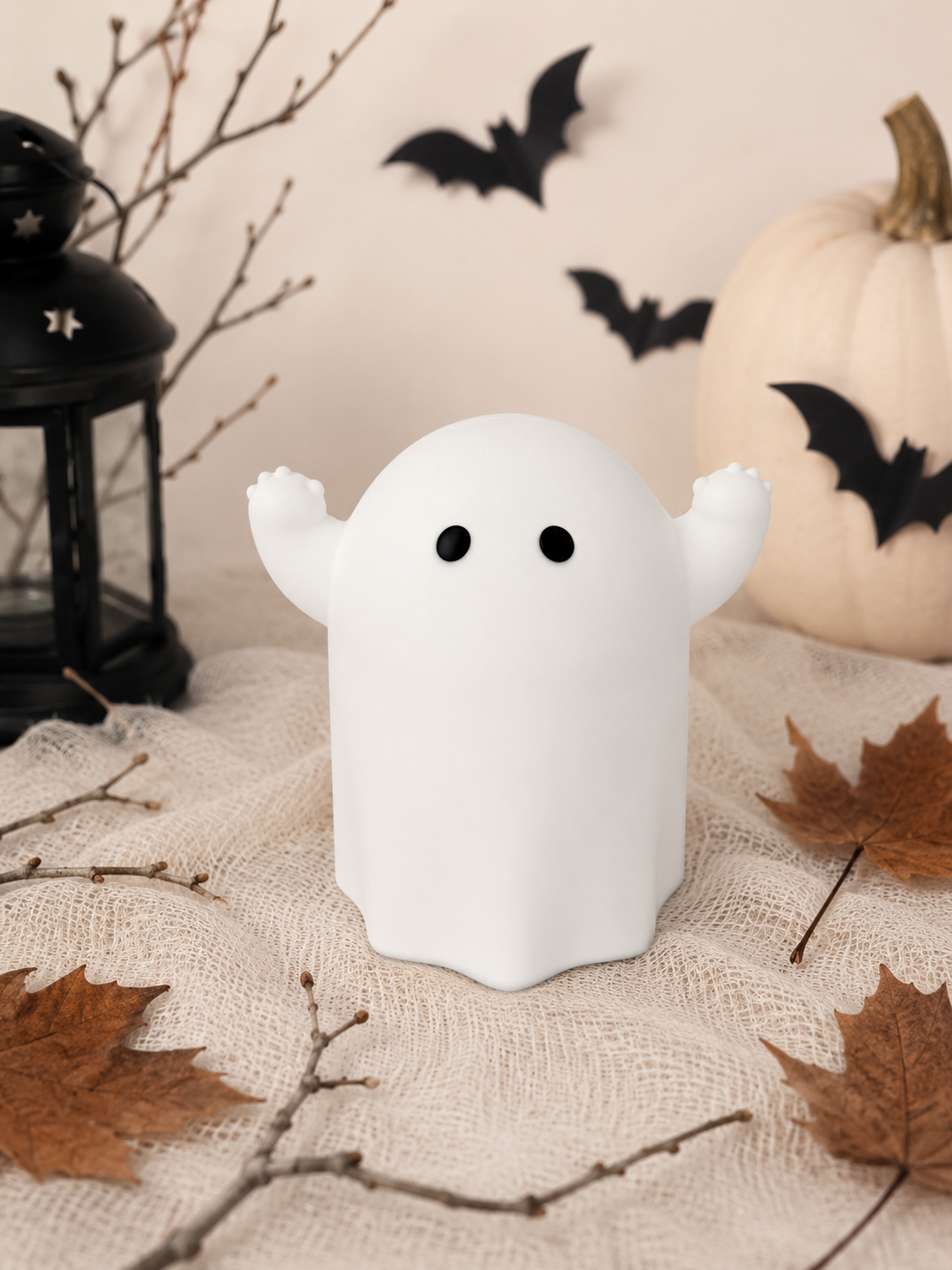 KEA KUSTFYR Ghost LED Table Lamp – Halloween Decorative Light