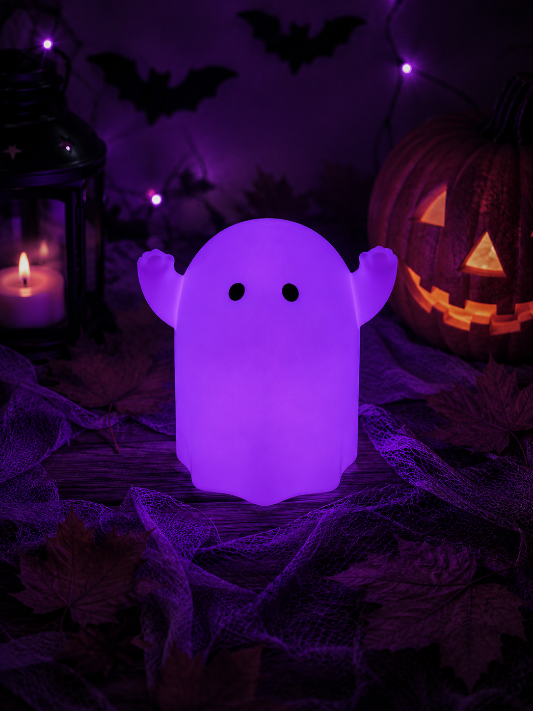 KEA KUSTFYR Ghost LED Table Lamp – Halloween Decorative Light